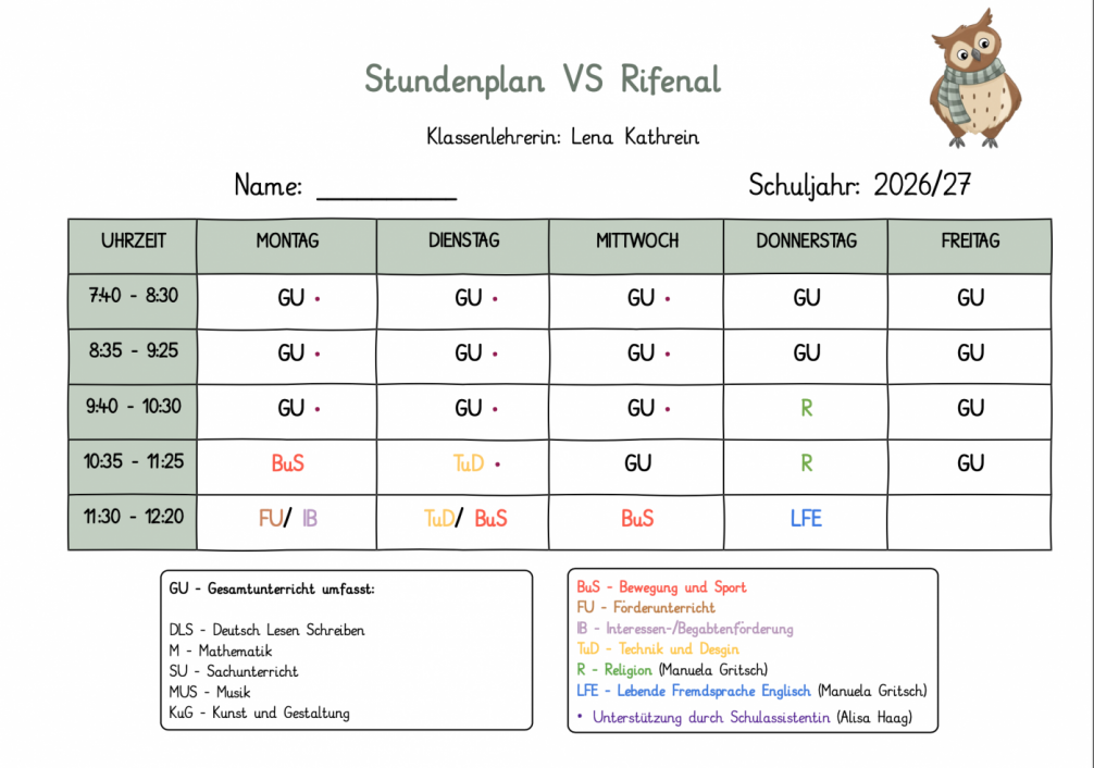 Stundenplan